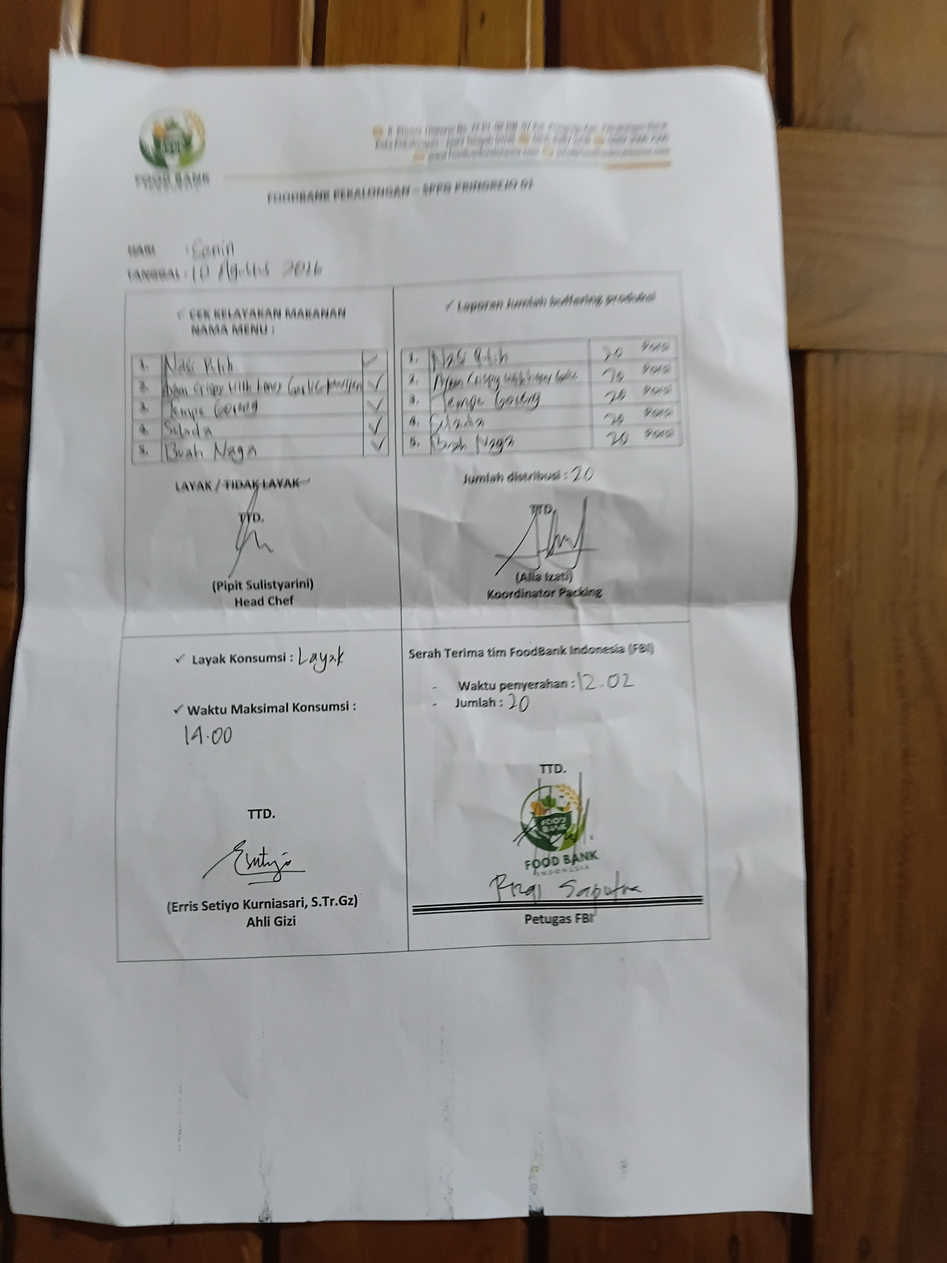 Penyaluran hari senin,10/08/26